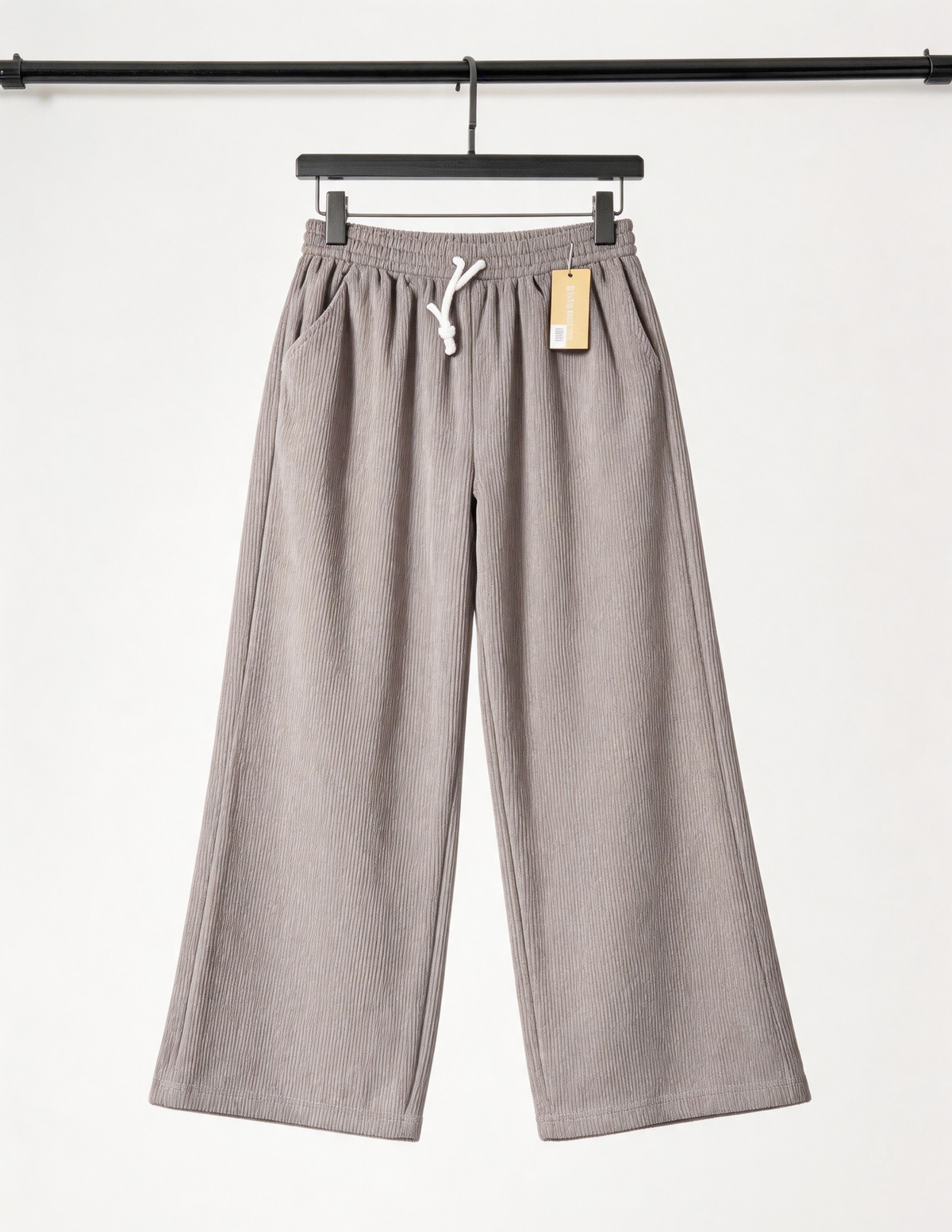 MONOCHROME RIBBED SUMMER PANTS