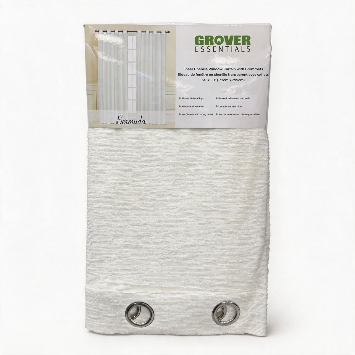 Bermuda Sheer Curtain Panel 54"x90"