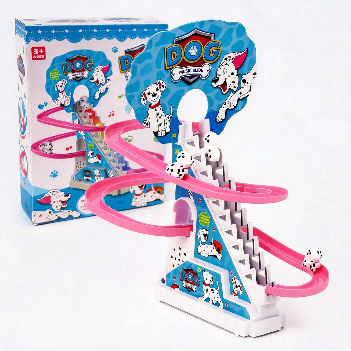 Climbing Ladder Music Track Toy – Light Up & Sound, Battery Operated
