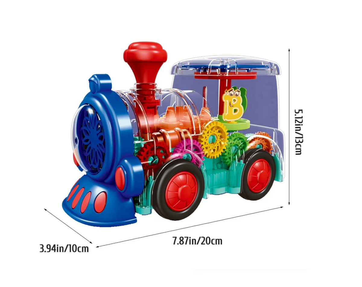 Transparent Gear Toy Train