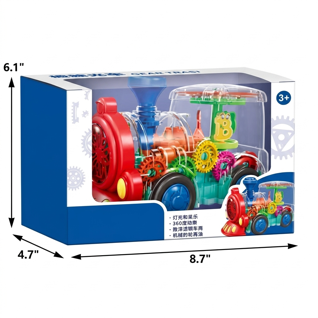 Transparent Gear Toy Train