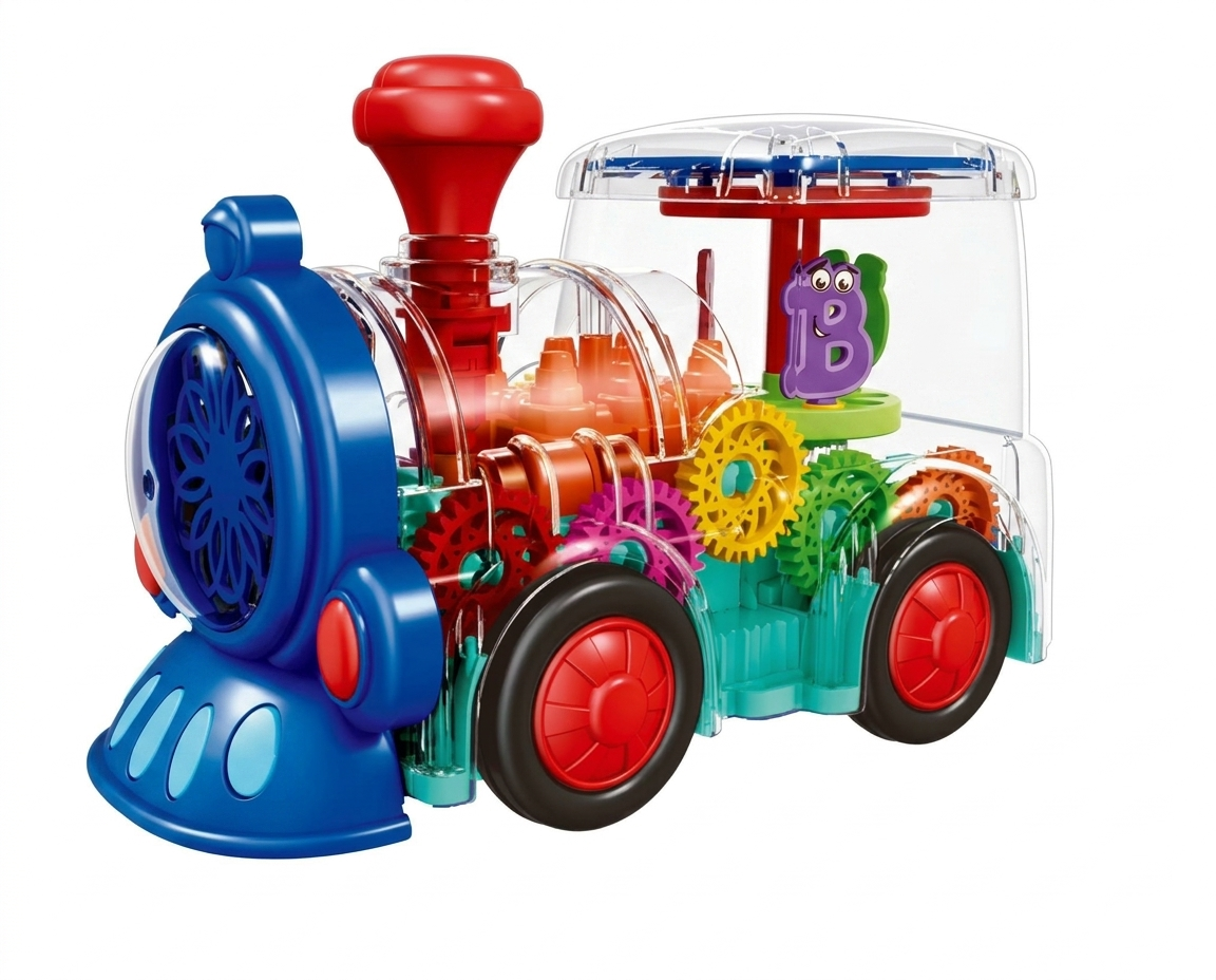 Transparent Gear Toy Train